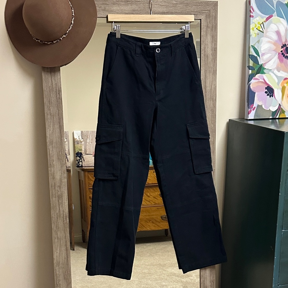 TNA Aritzia women’s black cargo pants